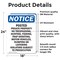 Signmission Posted Private Property No Trespassing OSHA Notice Sign, Vinyl Decal, 18in W x 24in L, 2PK OS-2PACK-NS-D-1824-V-17731 - alternate 4
